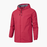Men's Rain Jacket with Full Zipper - Image 5