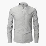 Men's Shirt with Round Neck and Pocket - Image 5