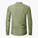 Men's Shirt with Round Neck and Pocket - Image 2