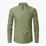 Men's Shirt with Round Neck and Pocket