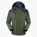 Men's Ski Jacket with Hood and Zipper - Image 3