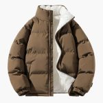 Men's Quilted Jacket with Fleece Lining