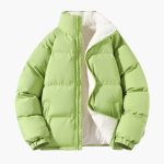 Men’s Quilted Jacket with Zipper and Lining - Image 11