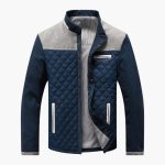 Men's Padded Jacket with Contrast Inserts