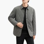 Men's Quilted Jacket with Collar