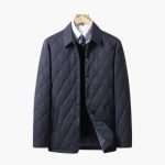Men's Quilted Jacket with Lapel Collar - Image 4