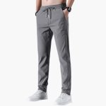 Men's Stretch Trousers with Waistband and Straight Leg - Image 3