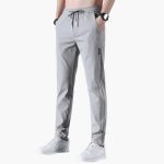 Men's Stretch Trousers with Waistband and Straight Leg - Image 4