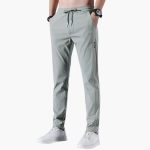 Men's Stretch Trousers with Waistband and Straight Leg - Image 2