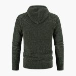 Men’s Hooded Cardigan with Zip and Pockets - Image 8