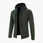 Men’s Hooded Cardigan with Zip and Pockets - Image 7