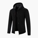 Men’s Hooded Cardigan with Zip and Pockets - Image 4
