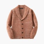 Men's Cardigan with Shawl Collar - Image 2
