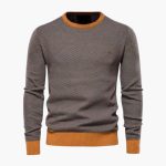 Men's Knit Sweater with Round Neck - Image 2