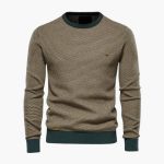 Men's Knit Sweater with Round Neck - Image 3