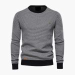 Men's Knit Sweater with Round Neck - Image 4
