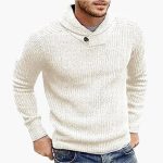 Men's Sweater with Shawl Collar