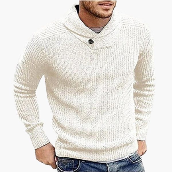 Men's Sweater with Shawl Collar