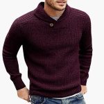 Men's Sweater with Shawl Collar - Image 5