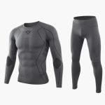Men's Thermal Underwear Set with Long Sleeve Shirt and Pants - Image 3