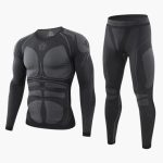 Men's Thermal Underwear Set with Long Sleeve Shirt and Pants