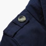 Men's Trench Coat with Button Closure and Pocket Details - Image 19