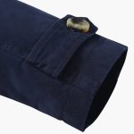 Men's Trench Coat with Button Closure and Pocket Details - Image 8