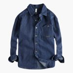 Men's Utility Shirt with Chest Pockets and Snap Button Closure
