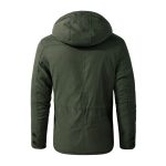 Men's Winter Jacket with Hood and Pockets - Image 5