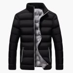Men’s Winter Jacket with High Collar - Image 4