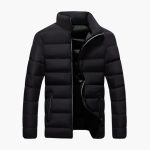 Men’s Winter Jacket with High Collar - Image 2