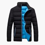 Men’s Winter Jacket with High Collar - Image 3