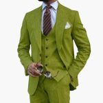 Men's 3-Piece Suit with Notched Lapel