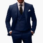 Three-Piece Men's Suit with Jacket and Vest - Image 2