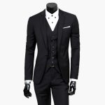 Men’s Suit Set with Jacket and Vest - Image 3