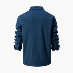 Men's Shirt with Button Placket and Chest Pockets - Image 12