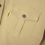 Men's Shirt with Button Placket and Chest Pockets - Image 2