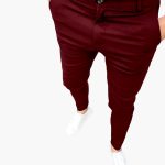 Men's Trousers with Belt Loops and Tapered Legs - Image 7