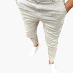 Men's Trousers with Belt Loops and Tapered Legs - Image 4