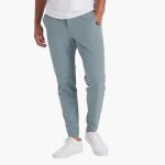 Men's Pants with Stretch Waistband and Tapered Legs - Image 2