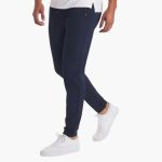 Men's Pants with Stretch Waistband and Tapered Legs - Image 3