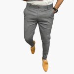 Men's Pants with Slim Leg and Side Pockets - Image 2
