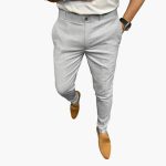 Men's Pants with Slim Leg and Side Pockets - Image 3