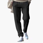 Men's pants with elastic waistband and side pockets - Image 3