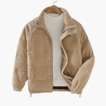 Men's Cord Jacket with Snap Button Closure - Image 2