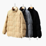 Men's Cord Jacket with Snap Button Closure - Image 4