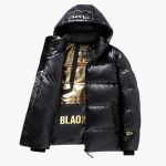 Men's Jacket with Hood and Front Zipper - Image 2