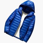 Men's Jacket with Hood and Long Sleeves