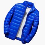 Men’s Quilted Jacket with Hood and Zipper - Image 7