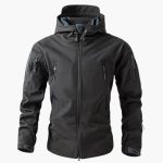 Men's Jacket with Zipper Pockets and Hood - Image 2